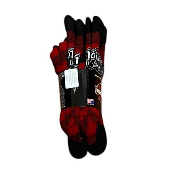 Harley-Davidson Black and Red Buffalo Plaid Socks, Size Medium, NWT - Picture 5 of 8